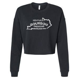 Kentucky Bourbon Drinking Team State Whiskey Lover Cropped Pullover Crew