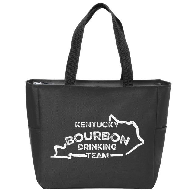 Kentucky Bourbon Drinking Team State Whiskey Lover Zip Tote Bag