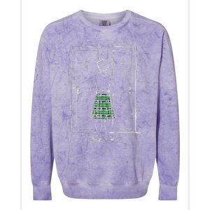 Kilt Bathroom Dilemma Colorblast Crewneck Sweatshirt