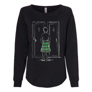 Kilt Bathroom Dilemma Womens California Wash Sweatshirt