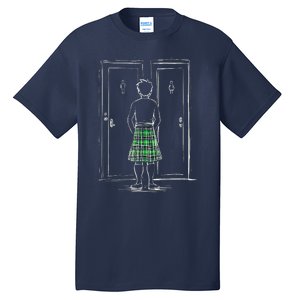 Kilt Bathroom Dilemma Tall T-Shirt