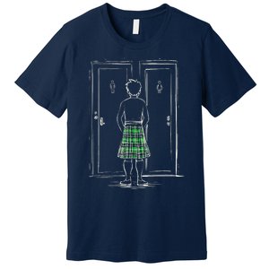 Kilt Bathroom Dilemma Premium T-Shirt