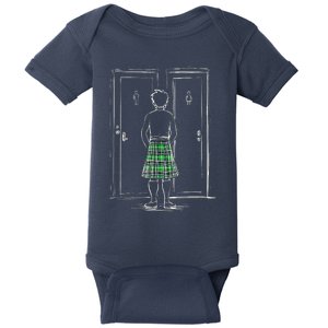 Kilt Bathroom Dilemma Baby Bodysuit