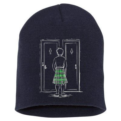 Kilt Bathroom Dilemma Short Acrylic Beanie