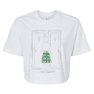 Kilt Bathroom Dilemma Bella+Canvas Jersey Crop Tee