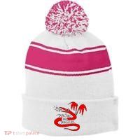 Kyle Beaudette Dunjins And Jragens Stripe Pom Pom Beanie