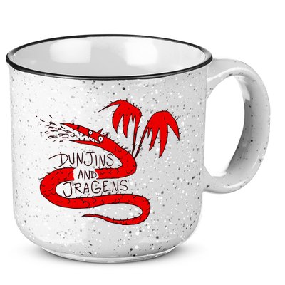 Kyle Beaudette Dunjins And Jragens 15oz Campfire Ceramic Mug