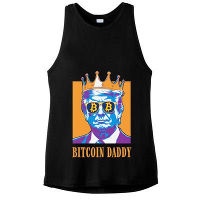 Kawaii Bitcoin Daddy Trump Crypto King Bitcoin Chill Bullrun Ladies PosiCharge Tri-Blend Wicking Tank