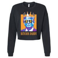Kawaii Bitcoin Daddy Trump Crypto King Bitcoin Chill Bullrun Cropped Pullover Crew