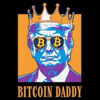 Kawaii Bitcoin Daddy Trump Crypto King Bitcoin Chill Bullrun Cropped Pullover Crew