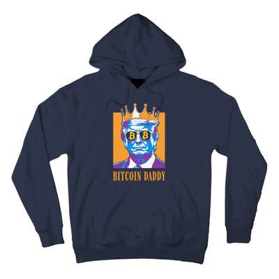 Kawaii Bitcoin Daddy Trump Crypto King Bitcoin Chill Bullrun Tall Hoodie