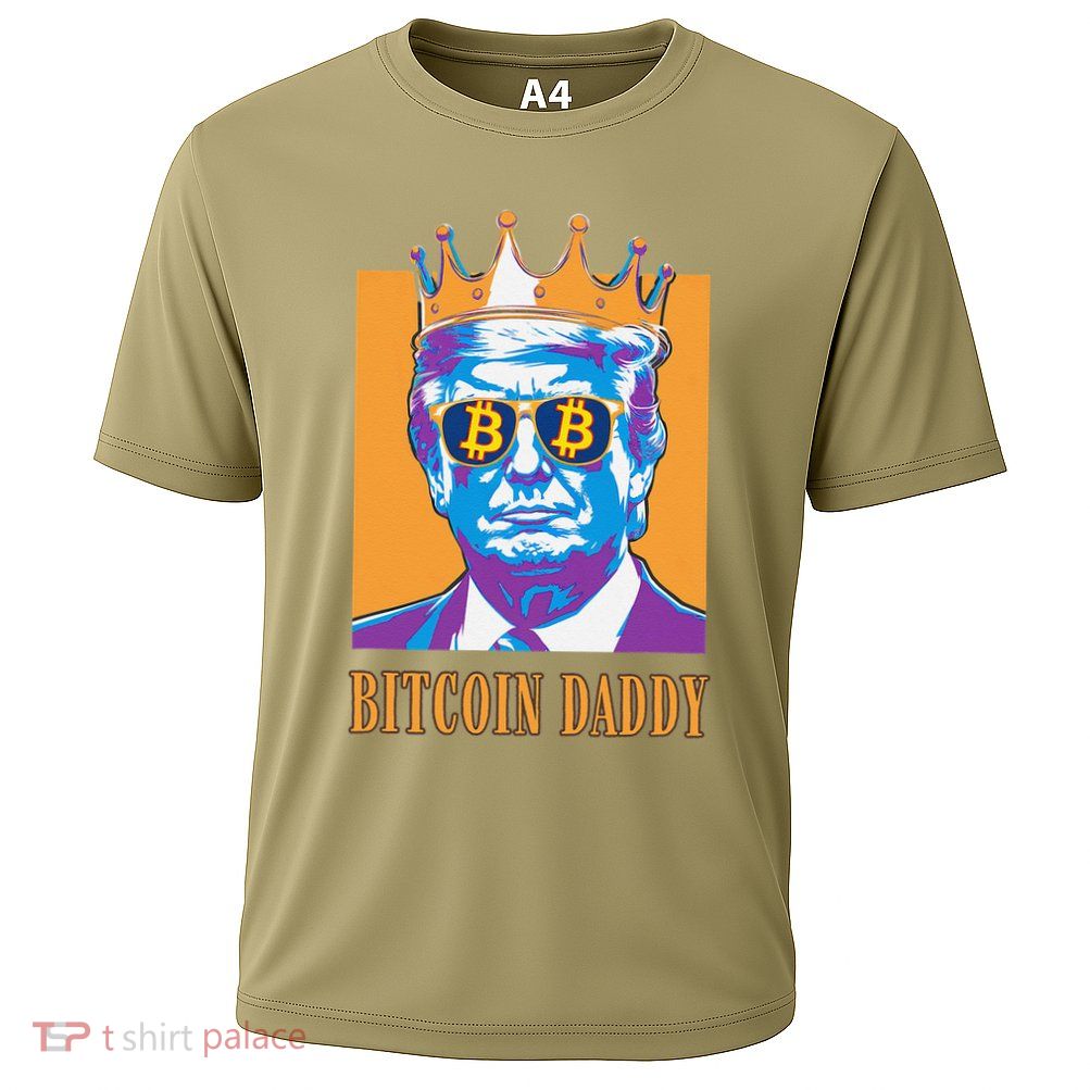 Kawaii Bitcoin Daddy Trump Crypto King Bitcoin Chill Bullrun Performance Shirt