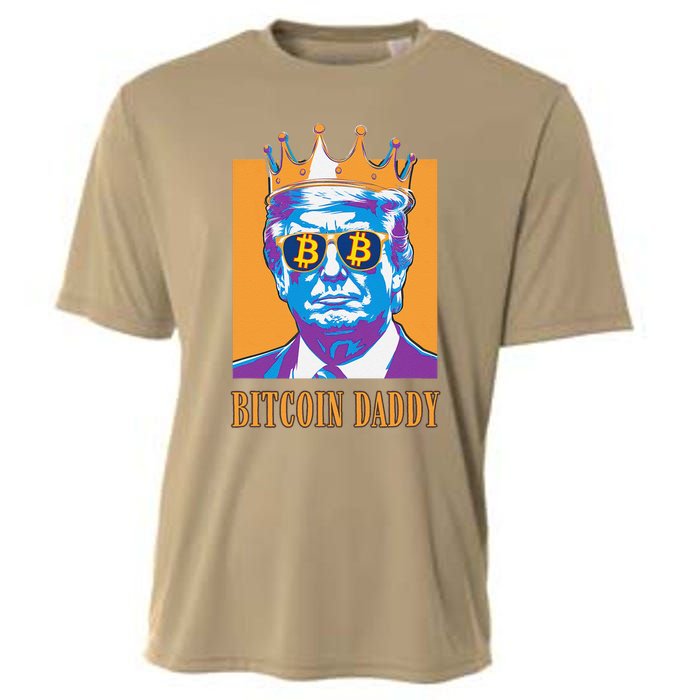 Kawaii Bitcoin Daddy Trump Crypto King Bitcoin Chill Bullrun Cooling Performance Crew T-Shirt