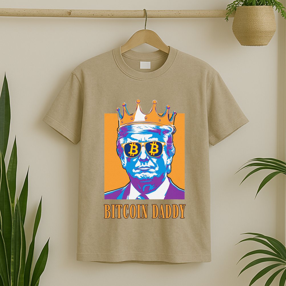 Kawaii Bitcoin Daddy Trump Crypto King Bitcoin Chill Bullrun T-Shirt