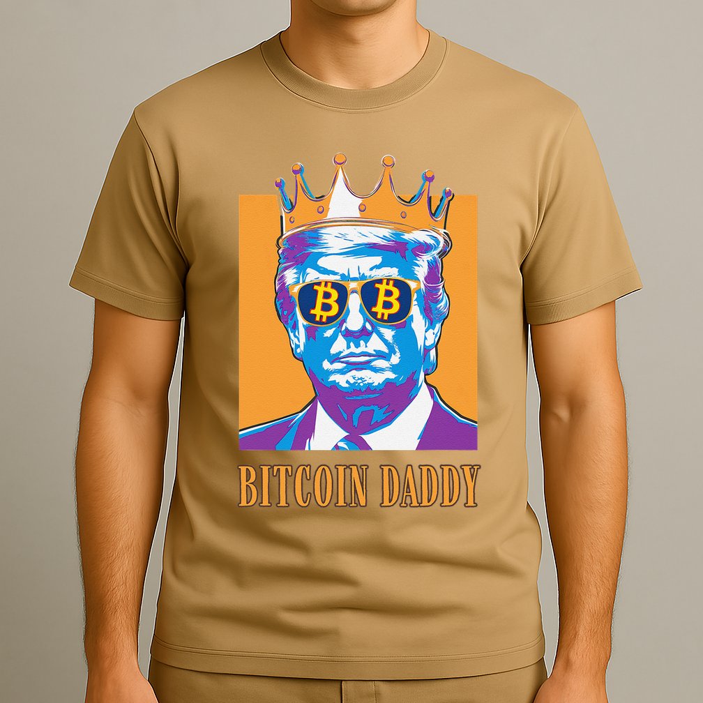 Kawaii Bitcoin Daddy Trump Crypto King Bitcoin Chill Bullrun T-Shirt