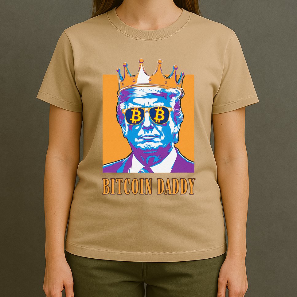 Kawaii Bitcoin Daddy Trump Crypto King Bitcoin Chill Bullrun T-Shirt