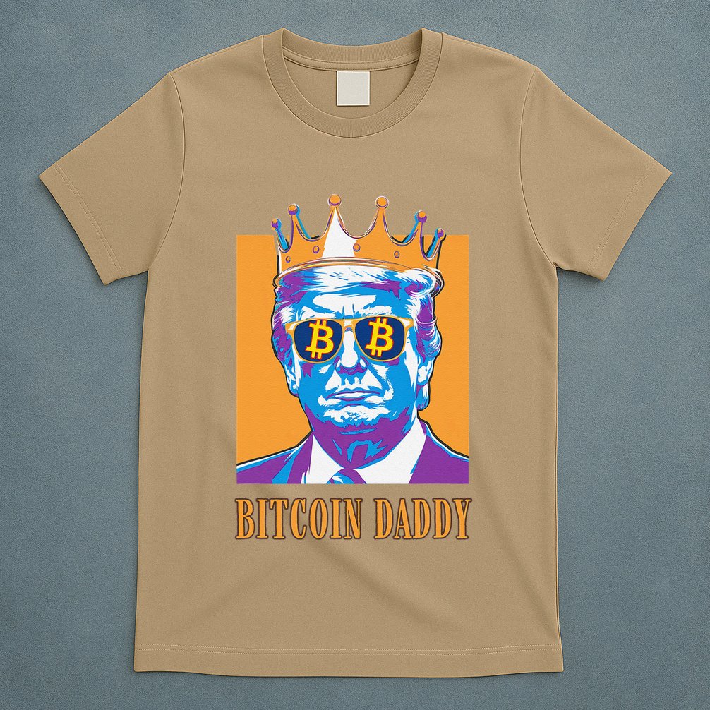 Kawaii Bitcoin Daddy Trump Crypto King Bitcoin Chill Bullrun T-Shirt