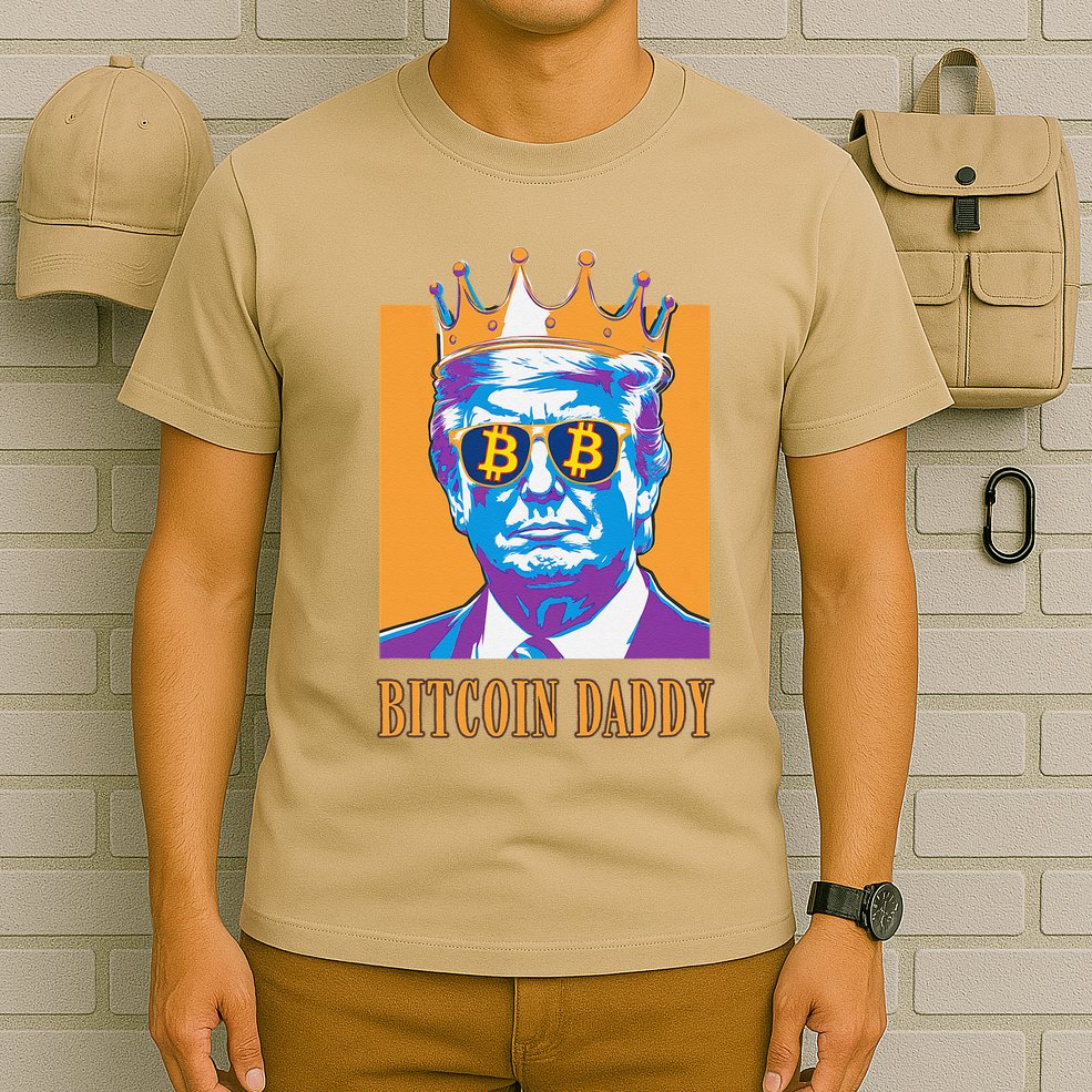 Kawaii Bitcoin Daddy Trump Crypto King Bitcoin Chill Bullrun T-Shirt