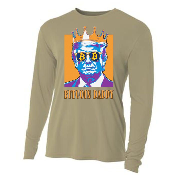 Kawaii Bitcoin Daddy Trump Crypto King Bitcoin Chill Bullrun Cooling Performance Long Sleeve Crew