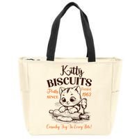 Kitty Biscuits Fluffy Purrfect Since 1963 Zip Tote Bag