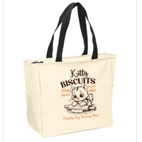 Kitty Biscuits Fluffy Purrfect Since 1963 Zip Tote Bag