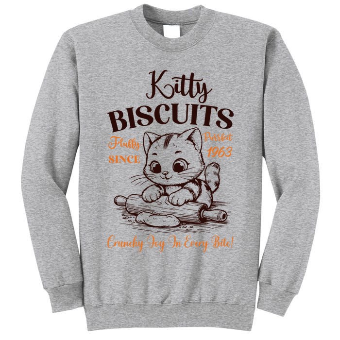 Kitty Biscuits Fluffy Purrfect Since 1963 Tall Sweatshirt