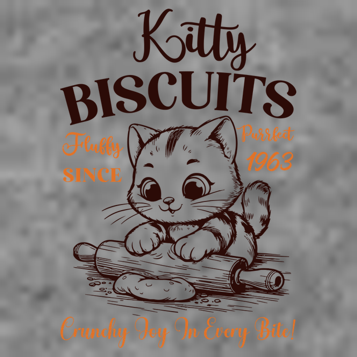 Kitty Biscuits Fluffy Purrfect Since 1963 Tall Sweatshirt