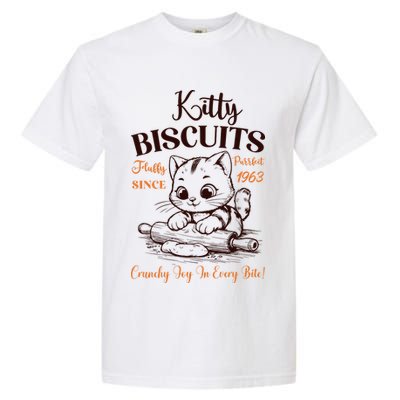 Kitty Biscuits Fluffy Purrfect Since 1963 Garment-Dyed Heavyweight T-Shirt