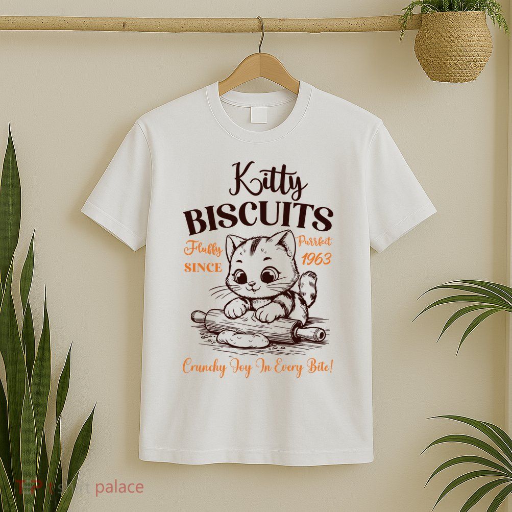 Kitty Biscuits Fluffy Purrfect Since 1963 T-Shirt