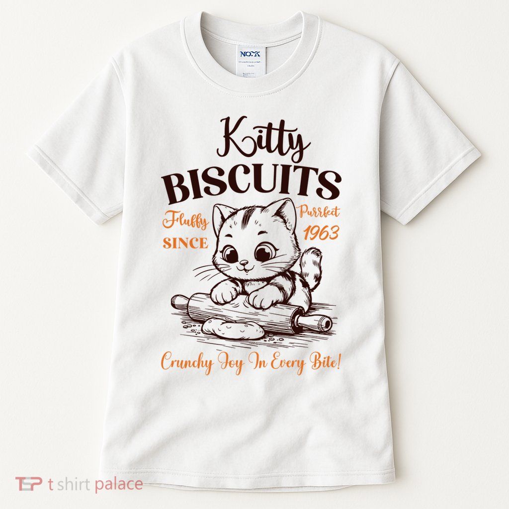 Kitty Biscuits Fluffy Purrfect Since 1963 Tall T-Shirt