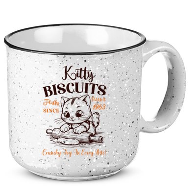 Kitty Biscuits Fluffy Purrfect Since 1963 15oz Campfire Ceramic Mug