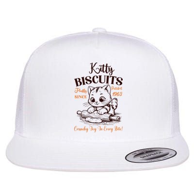Kitty Biscuits Fluffy Purrfect Since 1963 Flatbill Hat