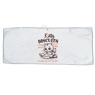 Kitty Biscuits Fluffy Purrfect Since 1963 Large Microfiber Waffle Golf Towel