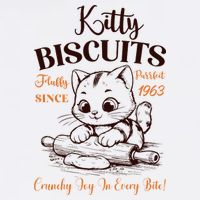 Kitty Biscuits Fluffy Purrfect Since 1963 Cooling Performance Long Sleeve Crew