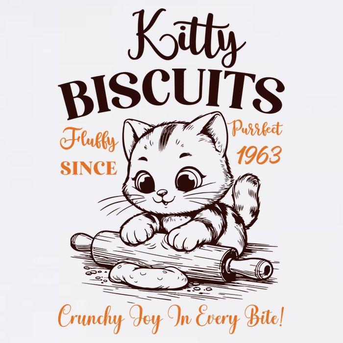 Kitty Biscuits Fluffy Purrfect Since 1963 Cooling Performance Long Sleeve Crew