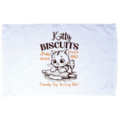 Kitty Biscuits Fluffy Purrfect Since 1963 Microfiber Hand Towel