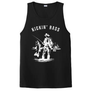 Kickin Bass Fisherman Fishing Fish Funny Outdoors Lake PosiCharge Competitor Tank