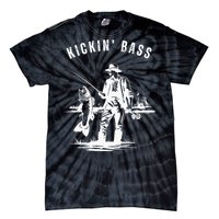 Kickin Bass Fisherman Fishing Fish Funny Outdoors Lake Tie-Dye T-Shirt