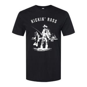 Kickin Bass Fisherman Fishing Fish Funny Outdoors Lake Softstyle CVC T-Shirt