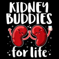 Kidney Buddies For Life Donor Recipient Drawstring Bag