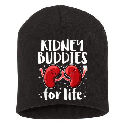 Kidney Buddies For Life Donor Recipient Short Acrylic Beanie