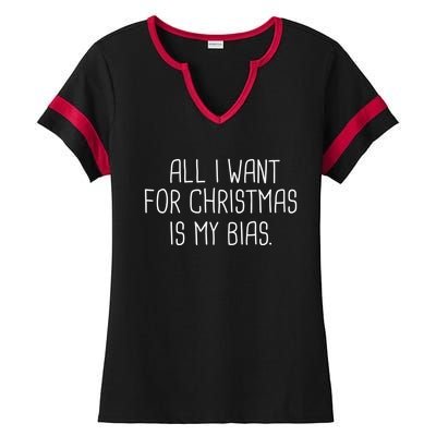 Kpop Bias For Christmas Kpop Fan Korean Merchandise Meaningful Gift Ladies Halftime Notch Neck Tee