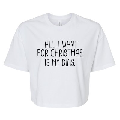 Kpop Bias For Christmas Kpop Fan Korean Merchandise Meaningful Gift Bella+Canvas Jersey Crop Tee