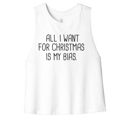 Kpop Bias For Christmas Kpop Fan Korean Merchandise Meaningful Gift Women's Racerback Cropped Tank