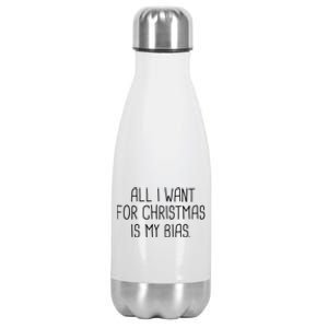 Kpop Bias For Christmas Kpop Fan Korean Merchandise Meaningful Gift Stainless Steel Insulated Water Bottle