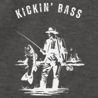 Kickin Bass Fisherman Fishing Fish Funny Outdoors Lake Vector Backpack