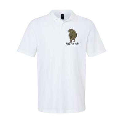 Kiss_My Butt Green Frog Polo
