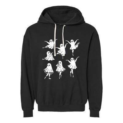 Kute Ballet Ghost Ballet Dancer Unny Halloween Garment-Dyed Fleece Hoodie