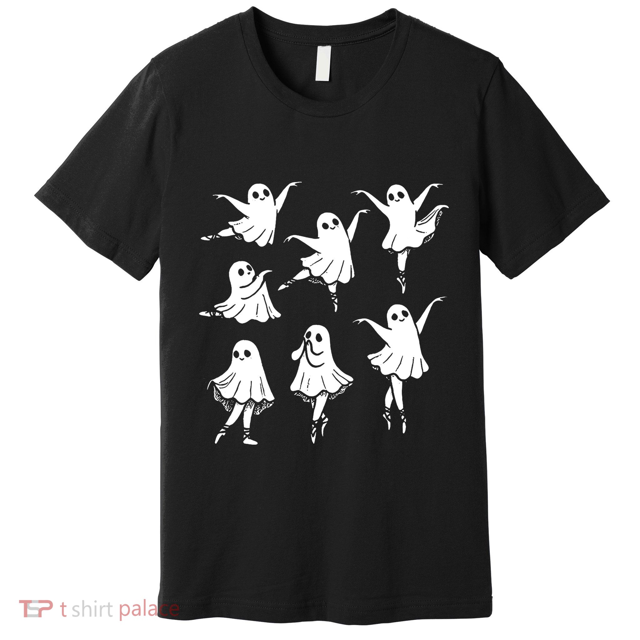 Kute Ballet Ghost Ballet Dancer Unny Halloween Premium T-Shirt