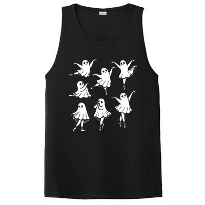 Kute Ballet Ghost Ballet Dancer Unny Halloween PosiCharge Competitor Tank